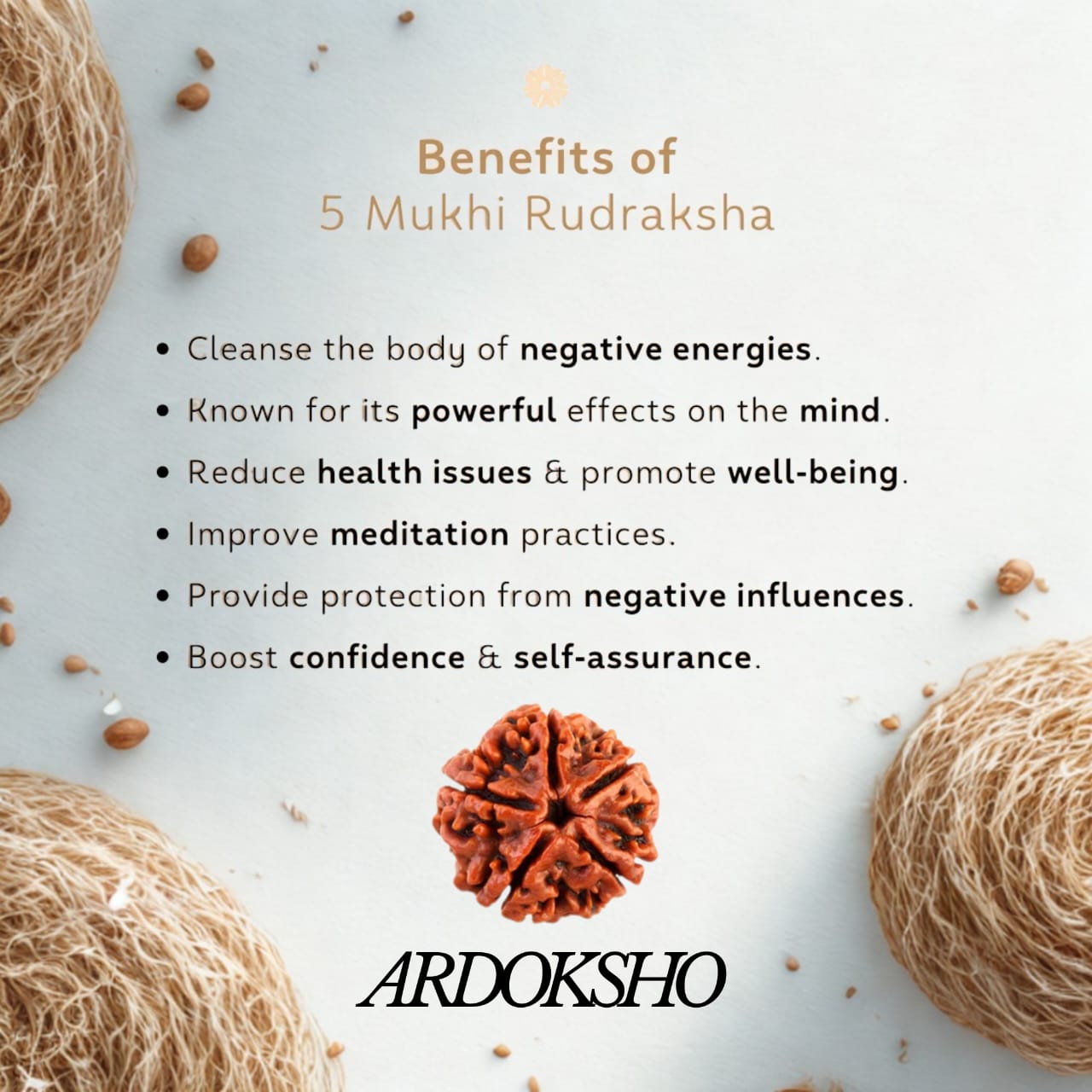 5 Mukhi Rudraksha Bracelet