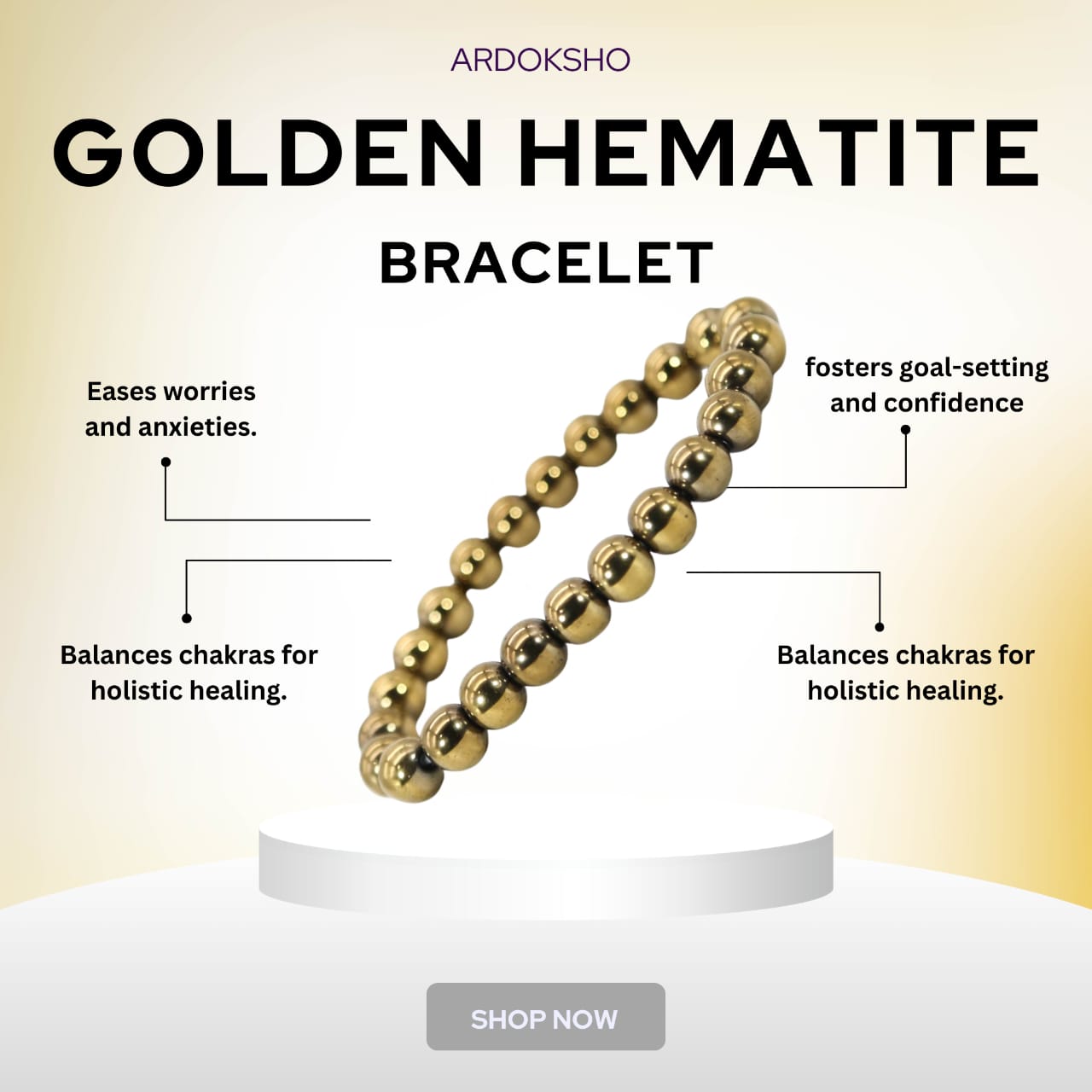 Golden Hematite Bracelet