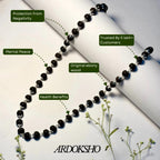 Karungali Malai Silver Cap Neklace with Lab Rep.