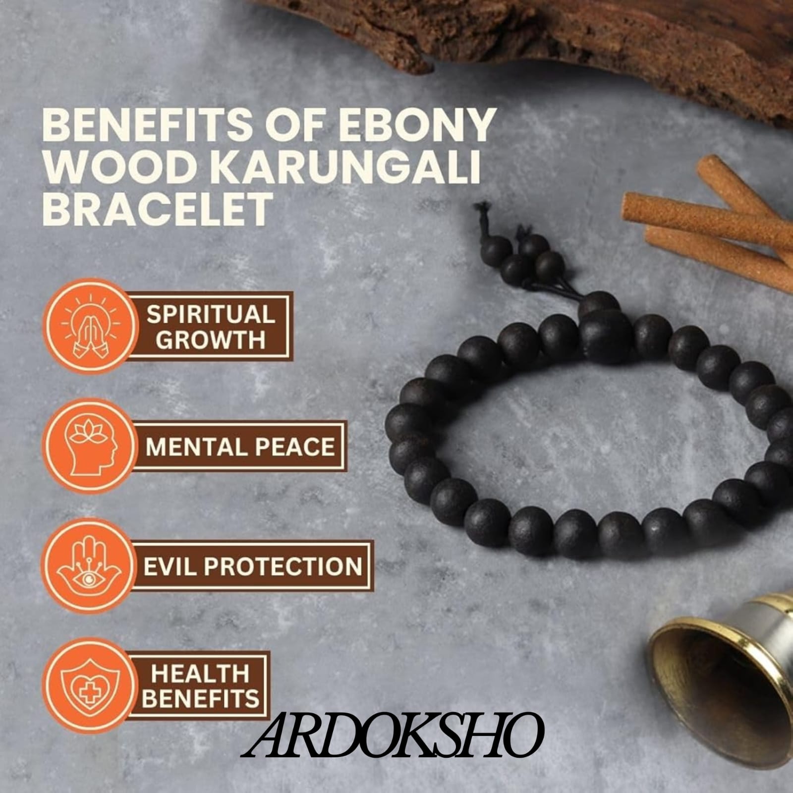 Karungali Malai Bracelet with Govt. Certification