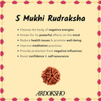 5Mukhi Rudraksha 108 beads Jap Mala -Paanch Mukhi