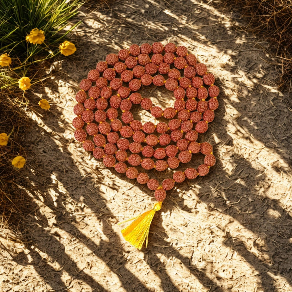 5Mukhi Rudraksha 108 beads Jap Mala -Paanch Mukhi